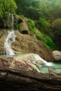 Deep forest Waterfall in Erawan Kanchanaburi, Thailand Royalty Free Stock Photo