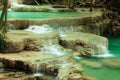 Deep forest waterfall in Huay Mae Kamin Kanjanaburi Thailand