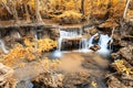 Deep forest Waterfall in Kanchanaburi (Huay Mae Kamin)