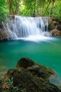 Deep forest Waterfall in Kanchanaburi, Thailand