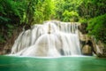 Deep forest Waterfall in Kanchanaburi,Thailand Royalty Free Stock Photo