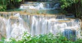 Deep forest Waterfall in Kanchanaburi, Thailand