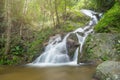 Deep forest waterfall National Park in Lampang Thailand Royalty Free Stock Photo