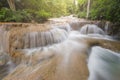 Deep forest waterfall National Park in thailand Royalty Free Stock Photo