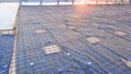 Deep Foundation Footing Reinforcement Steel with wire mesh on the Ground for reinforced Concrete Floor work in Construction Site Royalty Free Stock Photo