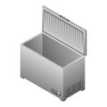 Deep freezer icon, isometric style Royalty Free Stock Photo