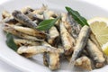 Deep fried anchovies