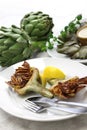 Deep fried artichoke, carciofi alla giudia