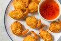 Deep Fried Asian Coconut Shrimp Royalty Free Stock Photo