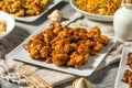 Deep Fried Asian Orange Chicken Royalty Free Stock Photo