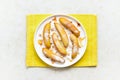 Deep fried bananas Royalty Free Stock Photo