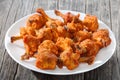 Deep fried battered crispy chicken wings Royalty Free Stock Photo