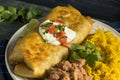 Deep Fried Beef Chimichanga Burrito Royalty Free Stock Photo