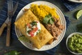 Deep Fried Beef Chimichanga Burrito Royalty Free Stock Photo