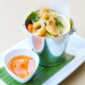 Deep Fried Calamari Rings Royalty Free Stock Photo