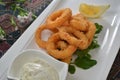 Deep fried calamari Royalty Free Stock Photo