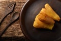 Deep fried cassava root. Brazilian Mandioca Frita