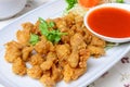 Deep fried chicken tendon Royalty Free Stock Photo