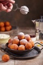 Deep fried cottage cheese balls or donuts. Deep fried cottage cheese balls or donuts.