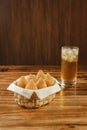 Brazilian snacks coxinha de frango Royalty Free Stock Photo