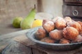 Deep fried fritters donuts Royalty Free Stock Photo