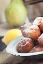 Deep fried fritters donuts Royalty Free Stock Photo