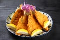 Deep-fried horse mackerel Royalty Free Stock Photo