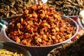 Deep fried insects Royalty Free Stock Photo
