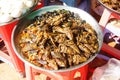 Deep fried insects Royalty Free Stock Photo