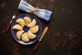 Deep Fried polish dumplings with meat filling