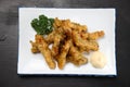 Deep fried pork innards with parsley