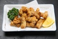 Deep fried pork innards with parsley