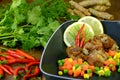 Deep Fried Pork Rib with Vegetable.