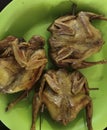 deep fried quil bird seasoned with cumin