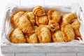 Deep fried Red Hot Buffalo Chicken Empanadas Royalty Free Stock Photo