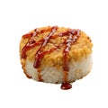 deep fried rice cake with spicy sauce Royalty Free Stock Photo