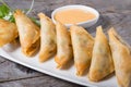 Deep fried samosas