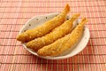 Deep fried shishamo fish Royalty Free Stock Photo