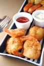 Deep fried shrimp Royalty Free Stock Photo