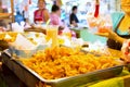 Deep fried shrimp, street food