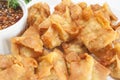 Deep fried shrimp wonton Royalty Free Stock Photo