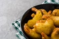 Deep fried shrimps in a bowl Royalty Free Stock Photo