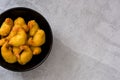 Deep fried shrimps in a bowl Royalty Free Stock Photo