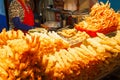 Deep Fried Shrimps Tempura Shrimps at Daepo harbor in Sokcho, Korea