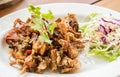 Deep fried soft shell crab