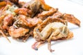 Deep fried soft shell crab Royalty Free Stock Photo