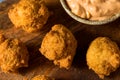 Deep Fried Southern Hush Puppies Royalty Free Stock Photo