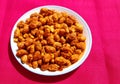 Deep-fried spicy whole peanuts Royalty Free Stock Photo