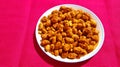 Deep-fried spicy whole peanuts Royalty Free Stock Photo
