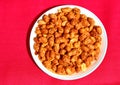 Deep-fried spicy whole peanuts Royalty Free Stock Photo